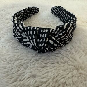 Stylish Black and White Headband from Anthropologie